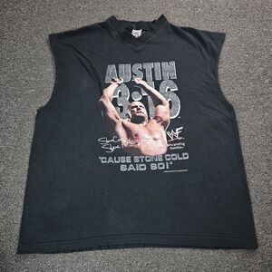 Vintage Stone Cold Steve Austin Shirt Men 3XL 3:16 WWF Titan Sports Tank Top 90s